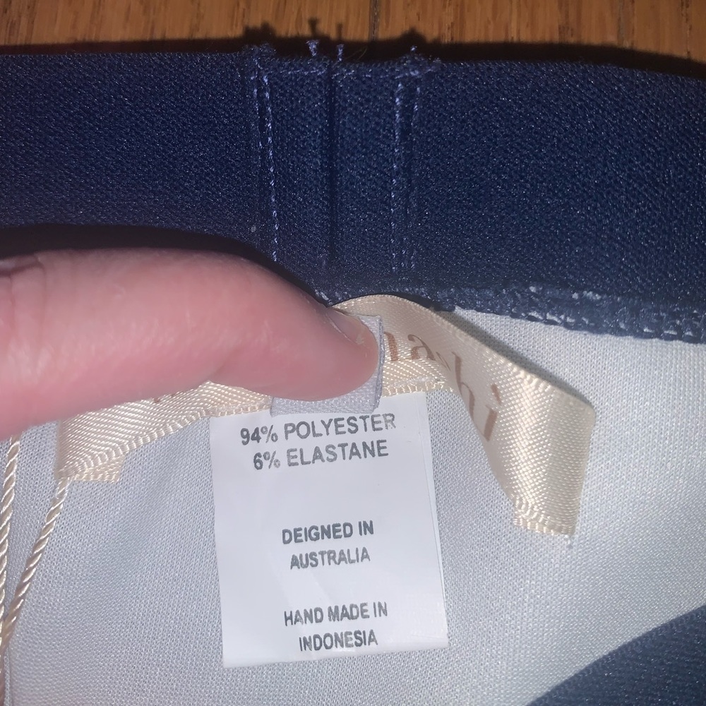 Shakuhachi Good Genes Faux Denim Bikini Bottom Blue Size 5 (Small) - Picture 6 of 7